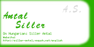 antal siller business card